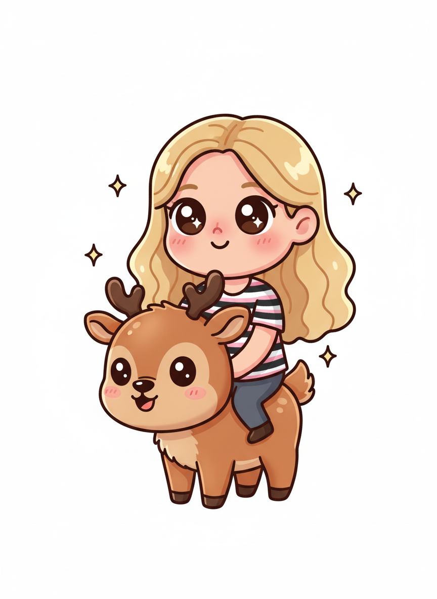 Reindeer Mary - Kawaii Cute