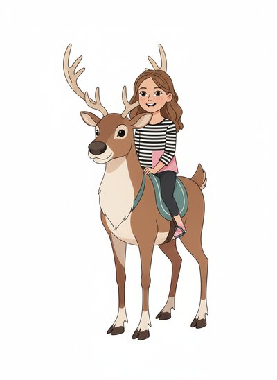 Mary's Reindeer Adventure 🦌 - Minimalist