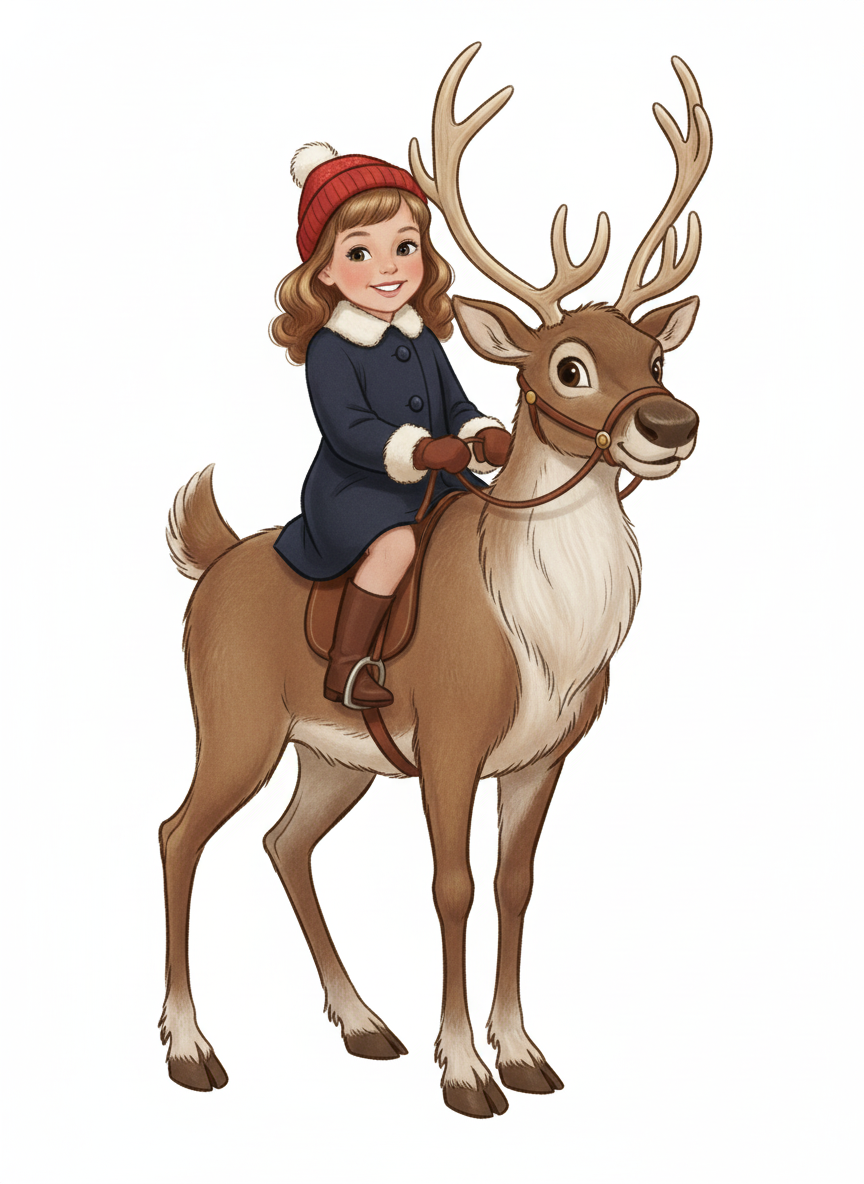 Reindeer Mary - Vintage Storybook