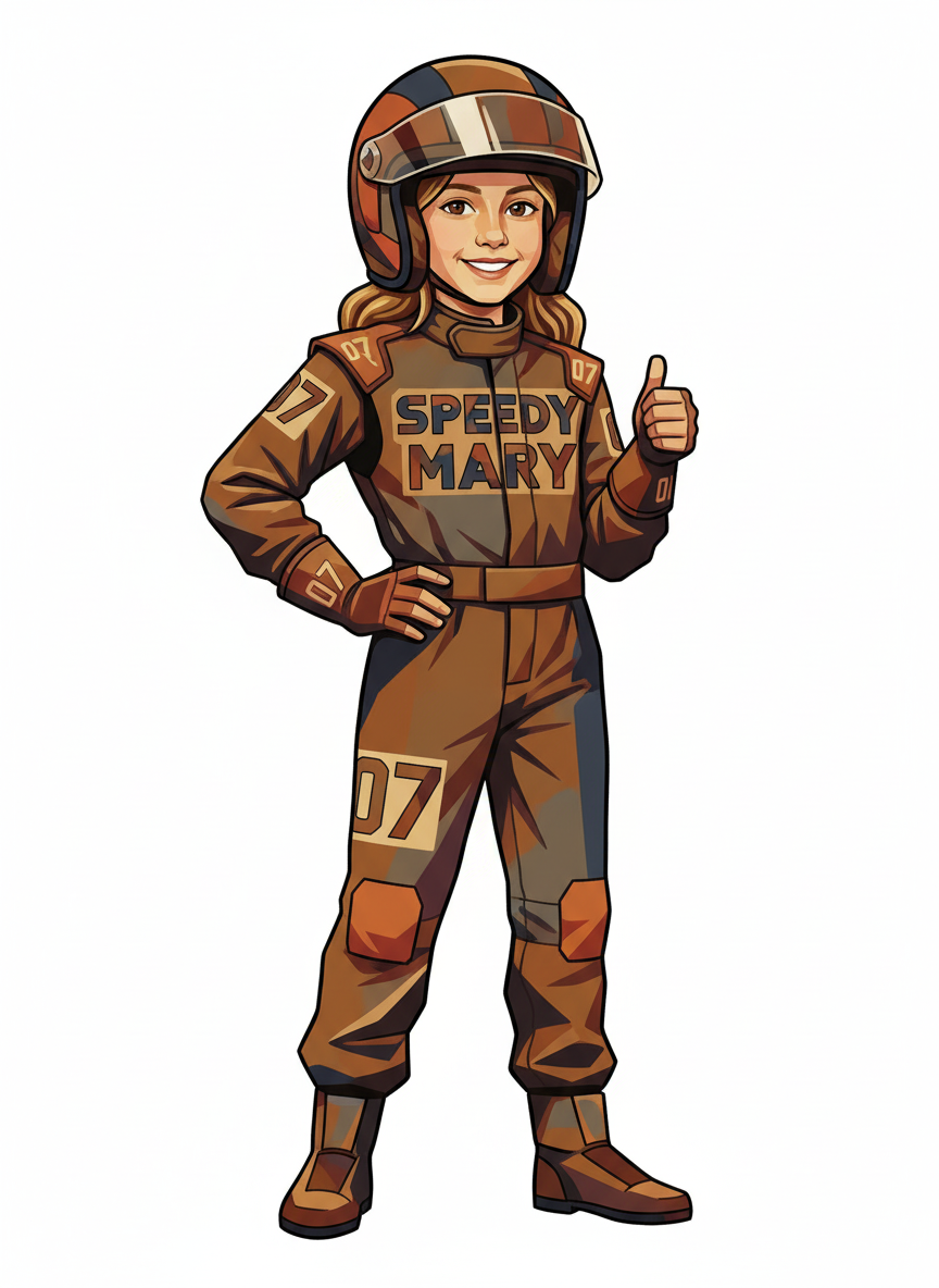 Speedy Mary - Cubist Painting