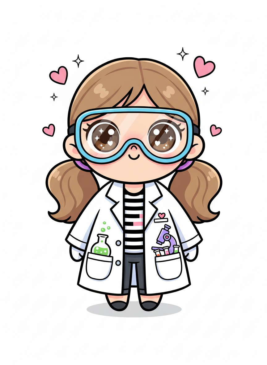 Mary the Scientist - Kawaii Cute