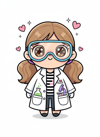 Mary's Science Adventures 🔬 - Kawaii Cute