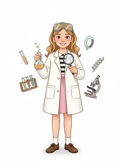 Mary's Science Adventures 🔬 - Vintage Storybook
