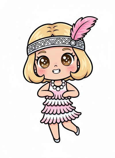Mary's Flapper Fantasy 🎉 - Kawaii Cute
