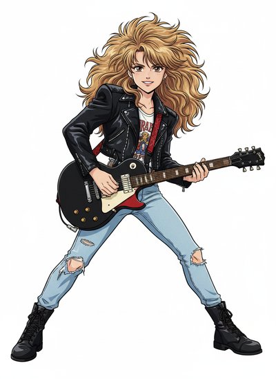 Mary's Rock Star Transformation 🎸 - Classic Anime