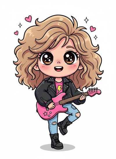 Mary's Rock Star Transformation 🎸 - Kawaii Cute