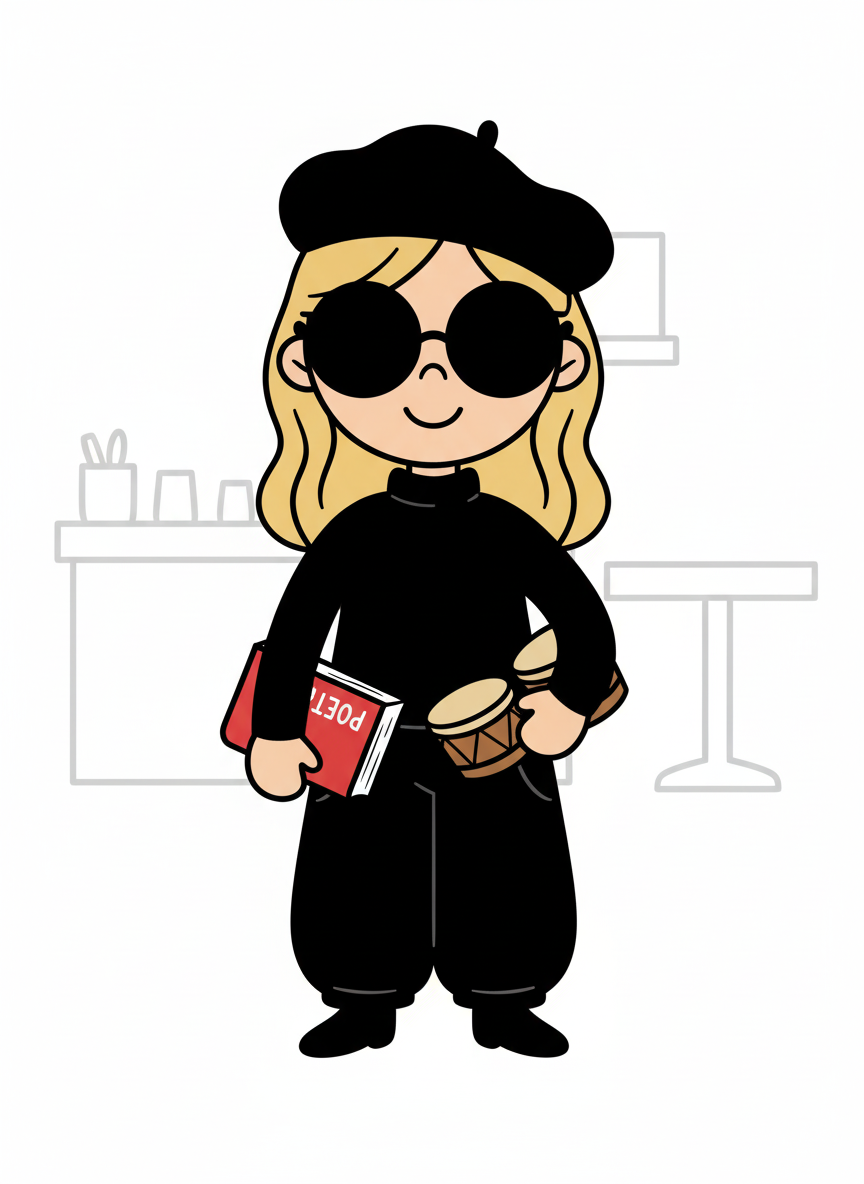 Mary the Beat Poet - Preschool Simple