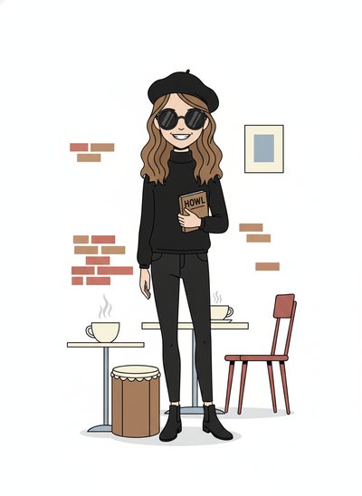 Mary's Beatnik Adventure 🎨 - Minimalist