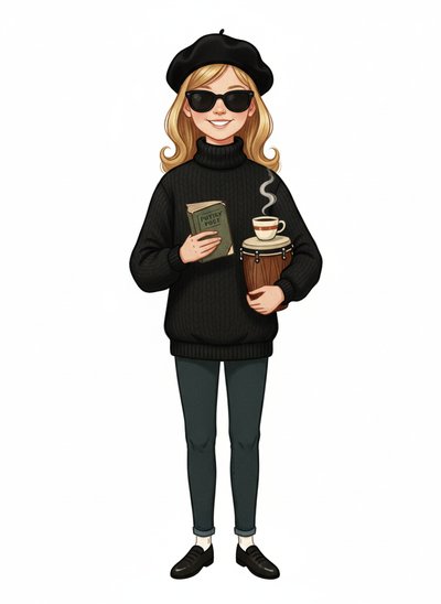 Mary's Beatnik Adventure 🎨 - Vintage Storybook