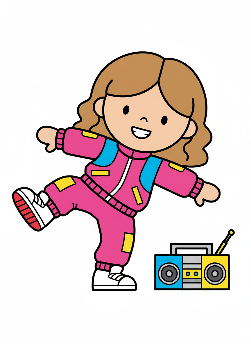 Breakdancer Mary - Preschool Simple
