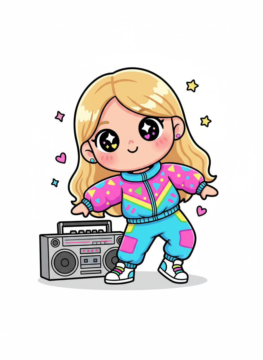 Breakdancer Mary - Kawaii Cute