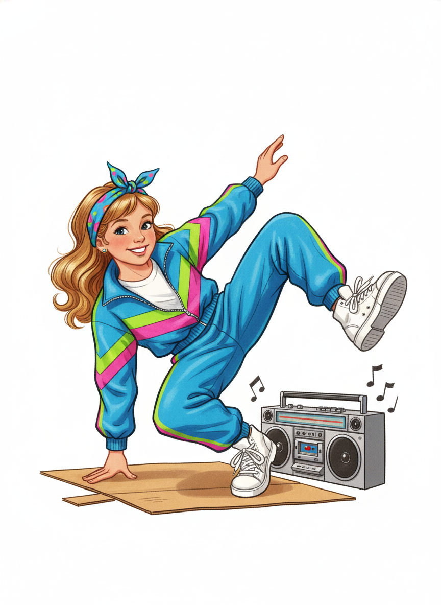 Breakdancer Mary - Vintage Storybook
