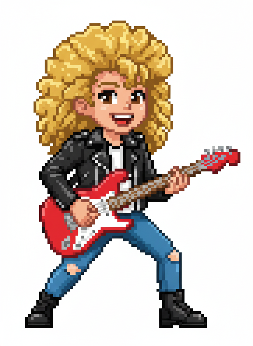 Mary the Rock Queen - Pixel Art
