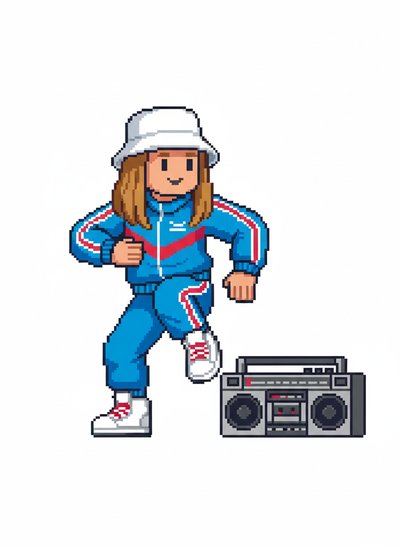 Mary's Breakdance Adventure 💃 - Pixel Art