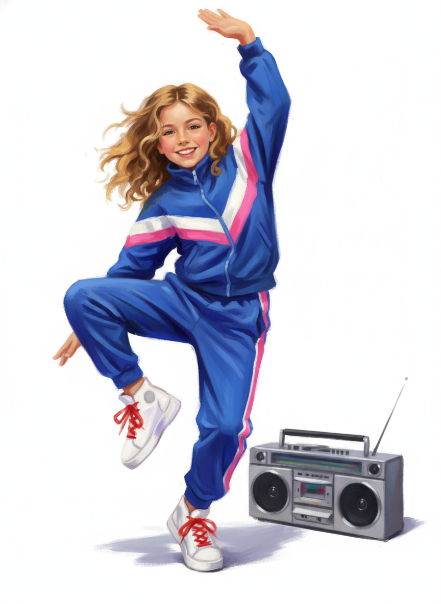 Breakdancer Mary - Impressionist Painting