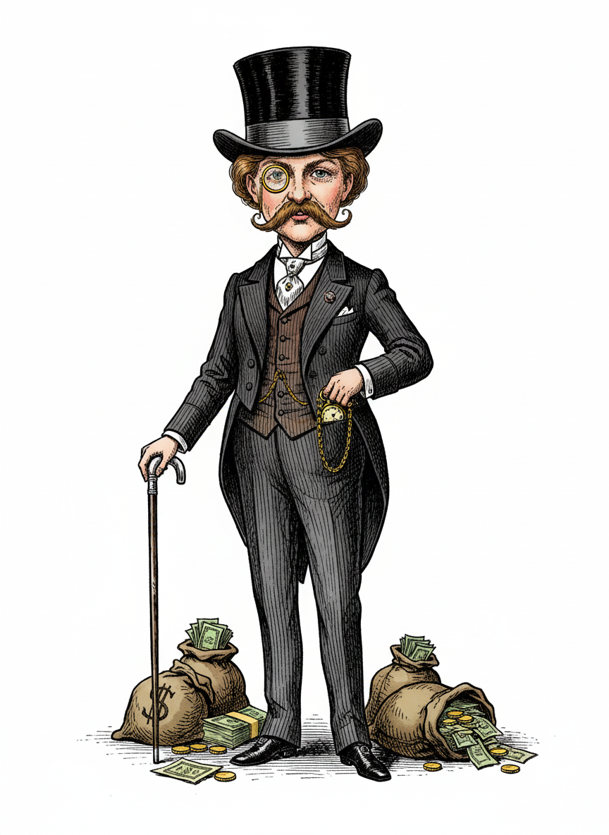 Mary the Magnate - Victorian Illustration