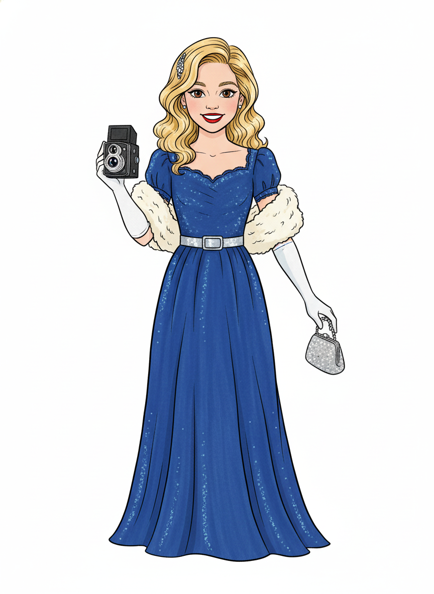 Mary the Movie Star - Classic Coloring Book