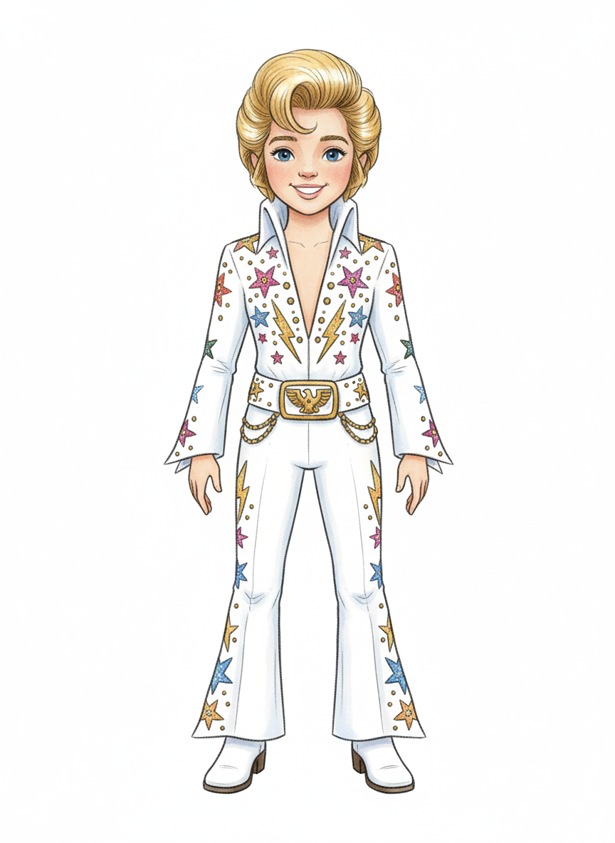 Mary the Rockin' Star - Gentle Pencil