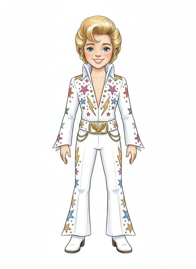 Mary's Rockin' Elvis Adventure 🎸 - Gentle Pencil