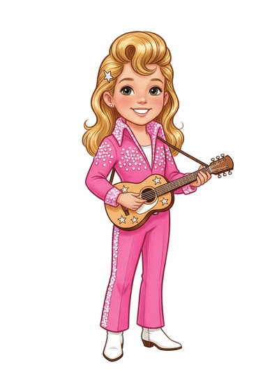 Mary's Rockin' Elvis Adventure 🎸 - Vintage Storybook