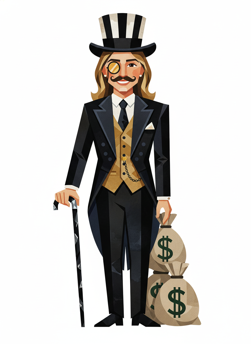 Mary the Magnate - Cubist Painting