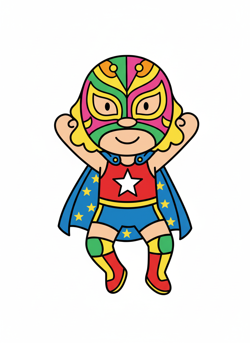 Mary the Luchadora - Preschool Simple