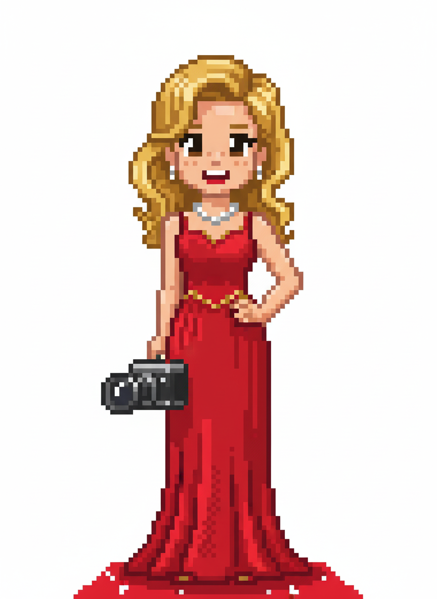 Mary the Movie Star - Pixel Art