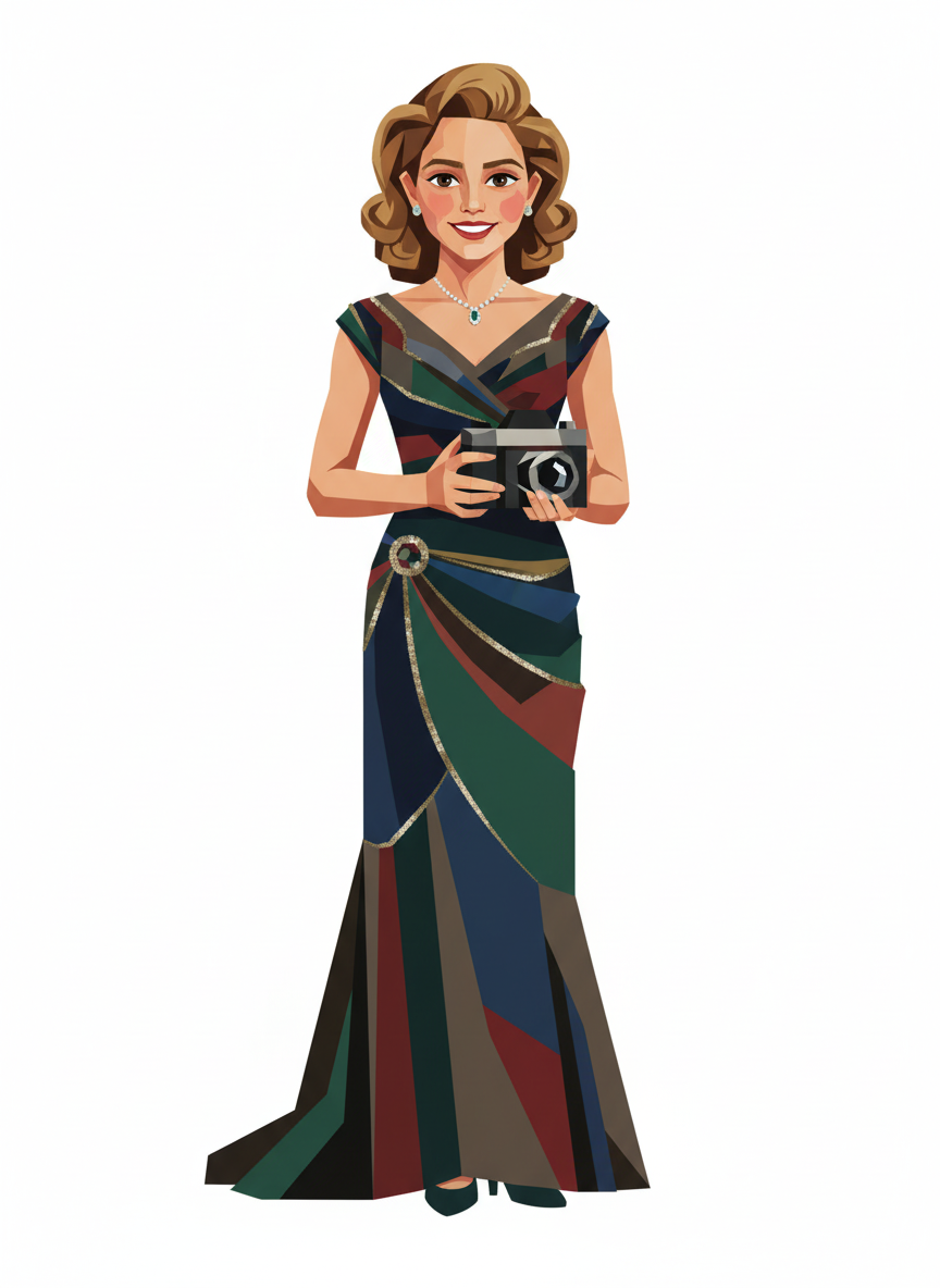 Mary the Movie Star - Cubist Painting