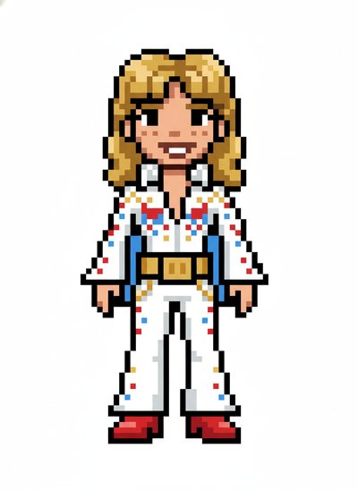 Mary's Rockin' Elvis Adventure 🎸 - Pixel Art