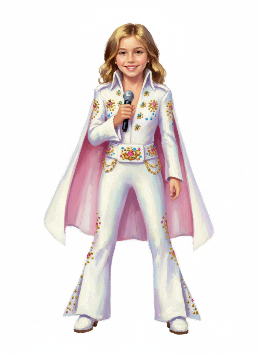 Mary the Rockin' Star - Impressionist Painting