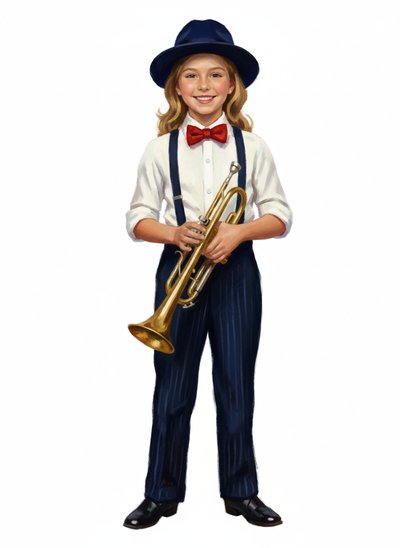 Mary's Jazz Adventure 🎷 - Impressionist Painting