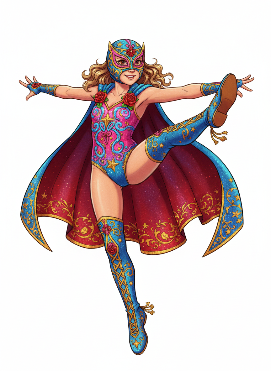 Mary the Luchadora - Fairy Tale Classic