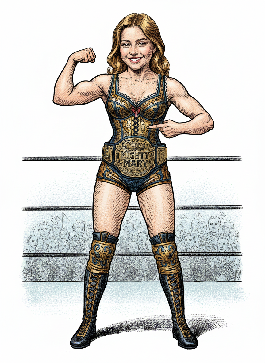 Mighty Mary - Victorian Illustration