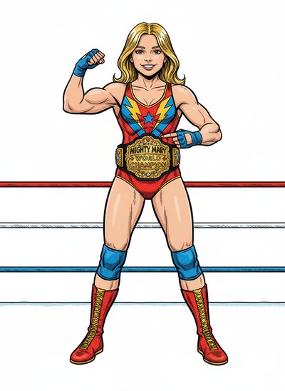 Mary's Wrestling Wonder - Comic Book