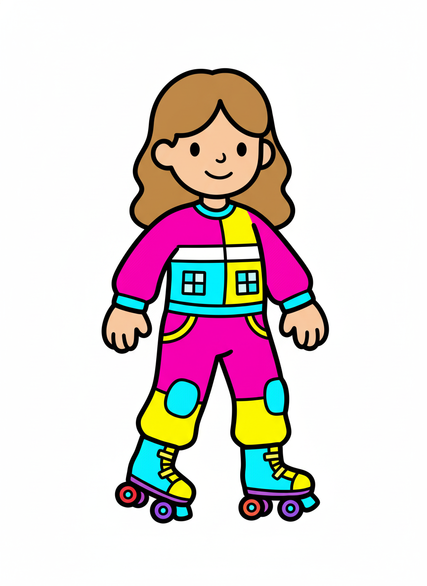Mary the Disco Skater - Preschool Simple