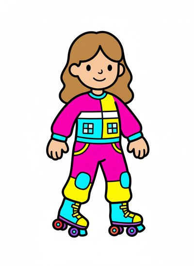 Mary's Roller Disco Dream 🌈 - Preschool Simple