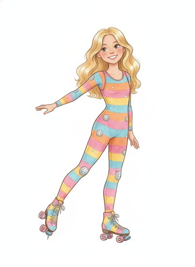 Mary's Roller Disco Dream 🌈 - Gentle Pencil