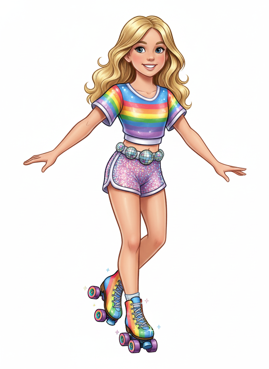 Mary the Disco Skater - Golden Age Animation