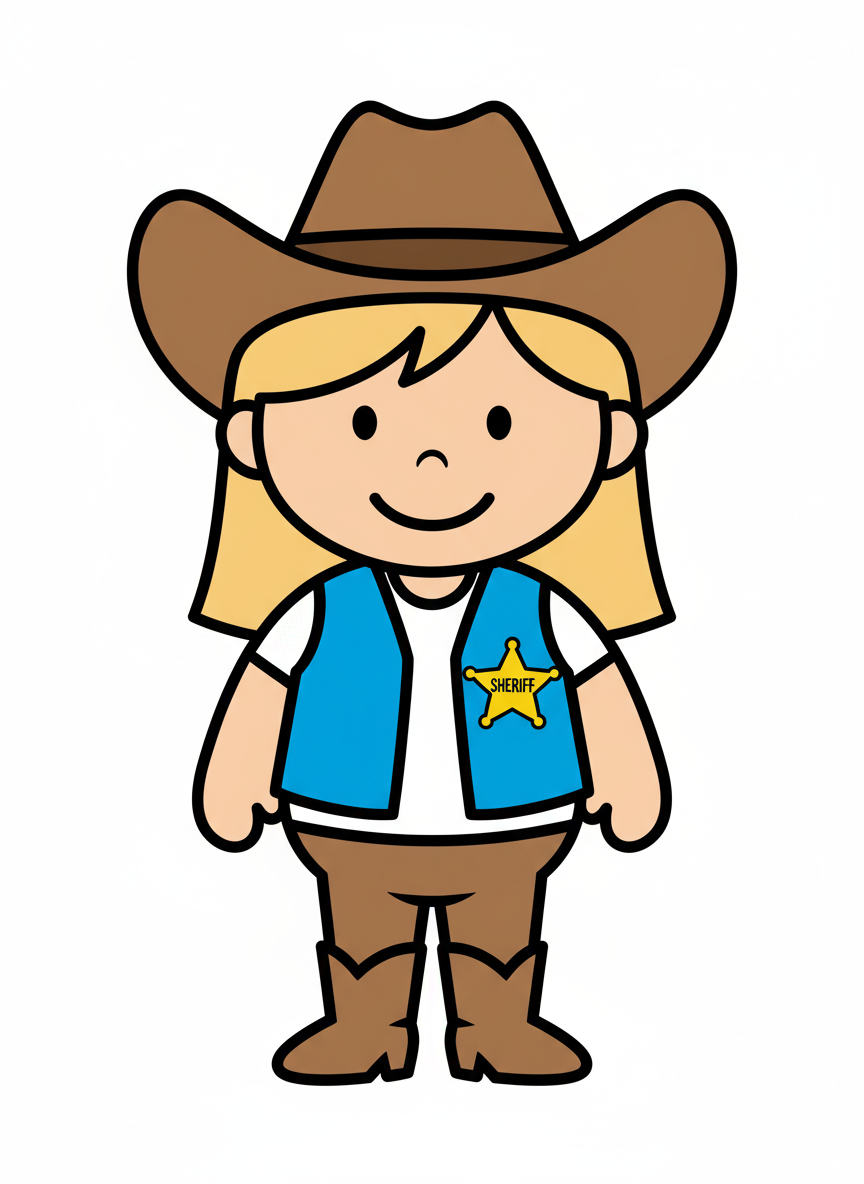 Sheriff Mary - Preschool Simple