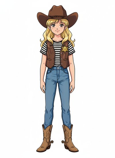 Mary's Sheriff Adventure 🚀 - Classic Anime