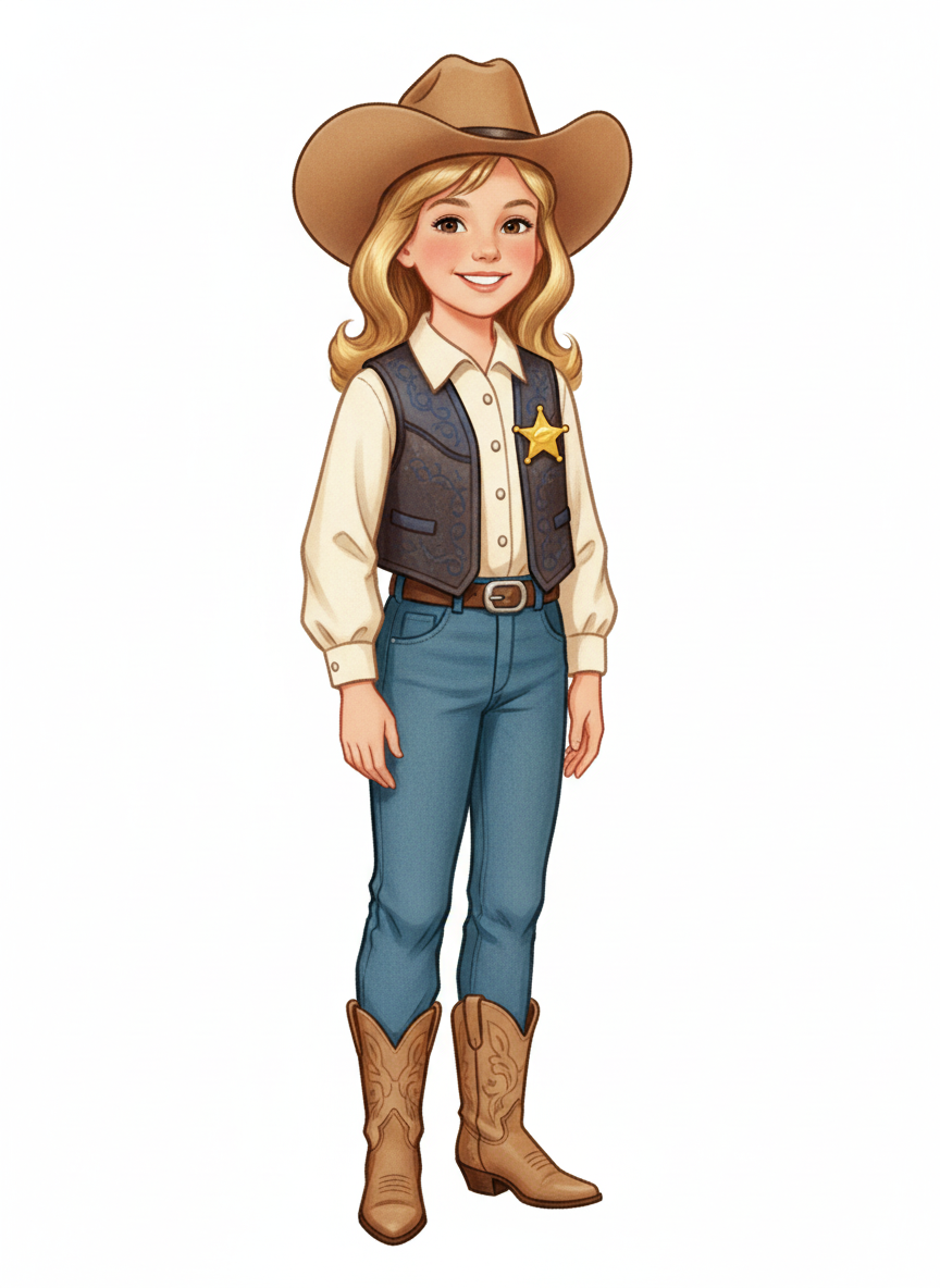 Sheriff Mary - Vintage Storybook