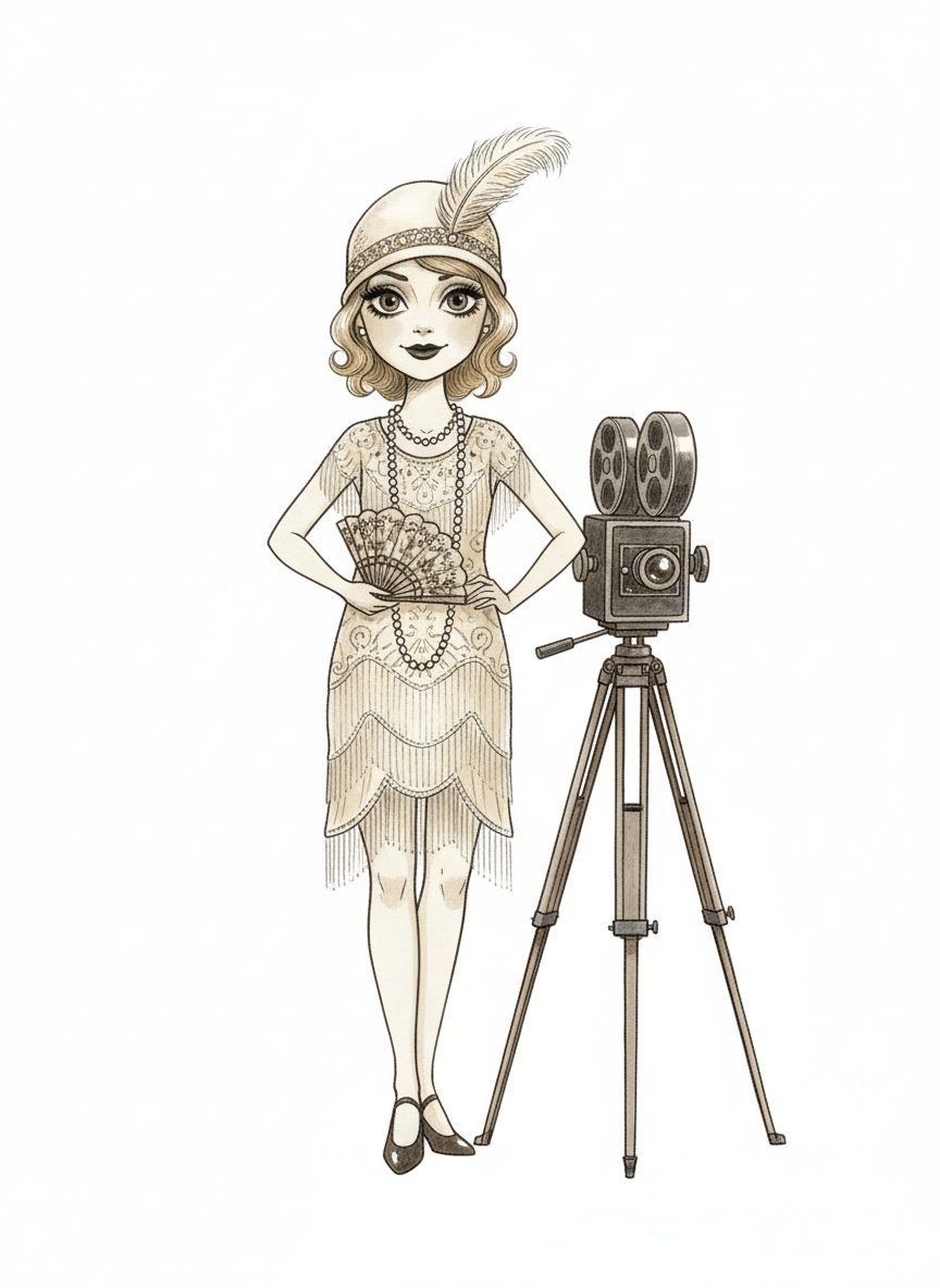 Mary the Vintage Starlet - Gentle Pencil