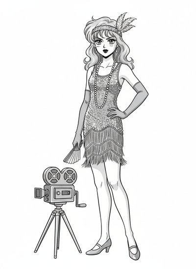 Mary's Silent Film Adventure 🎥 - Classic Anime