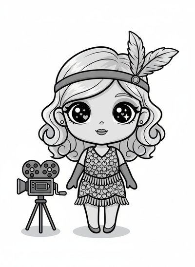Mary's Silent Film Adventure 🎥 - Kawaii Cute