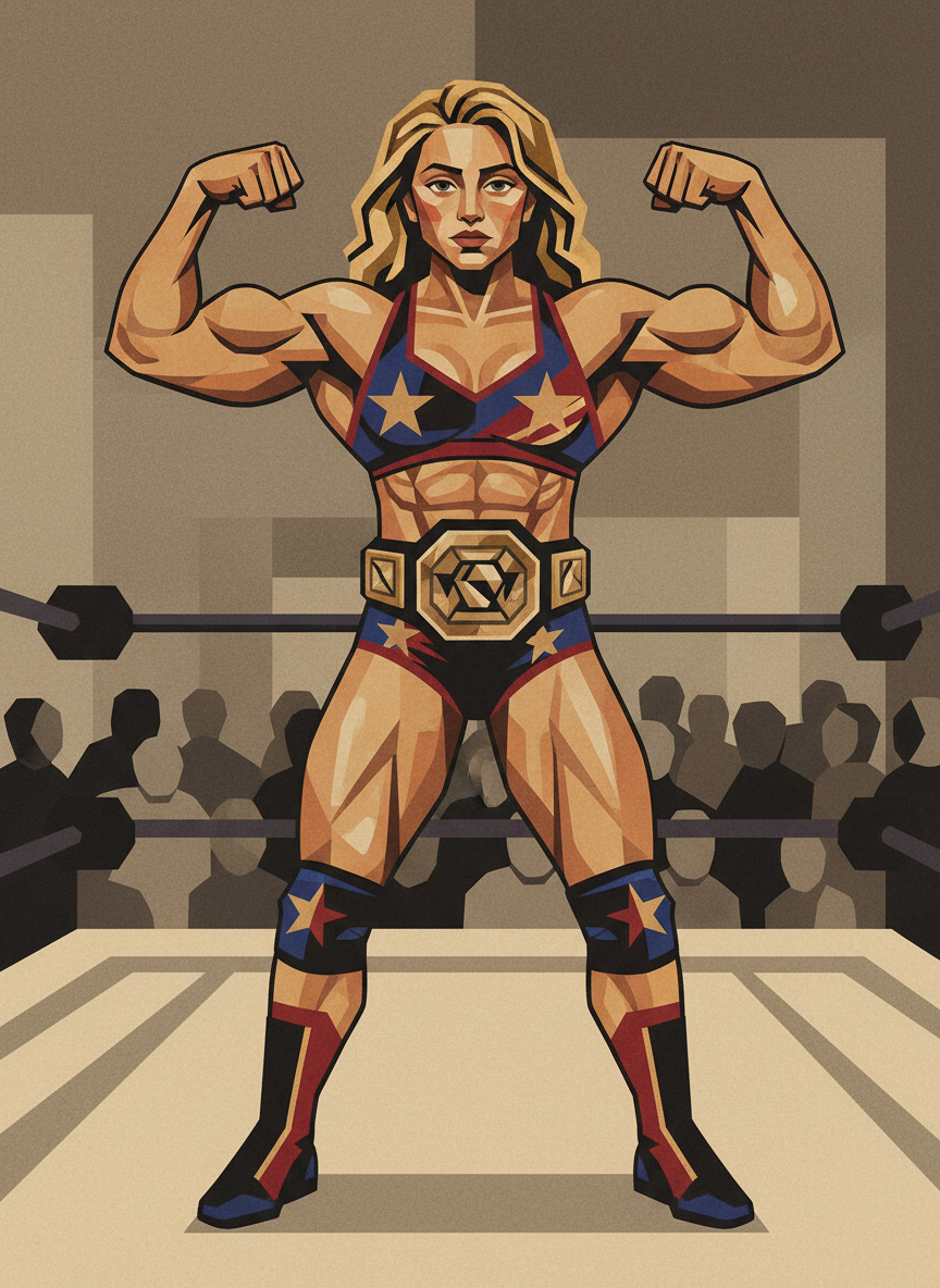 Mighty Mary - Cubist Painting