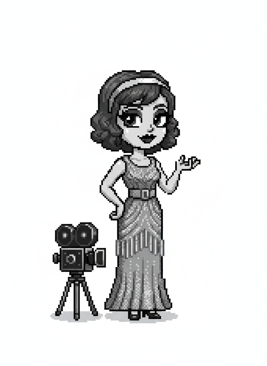 Mary the Vintage Starlet - Pixel Art