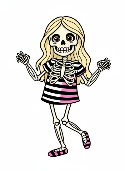 Mary's Bony Adventure 🦴 - Classic Coloring Book