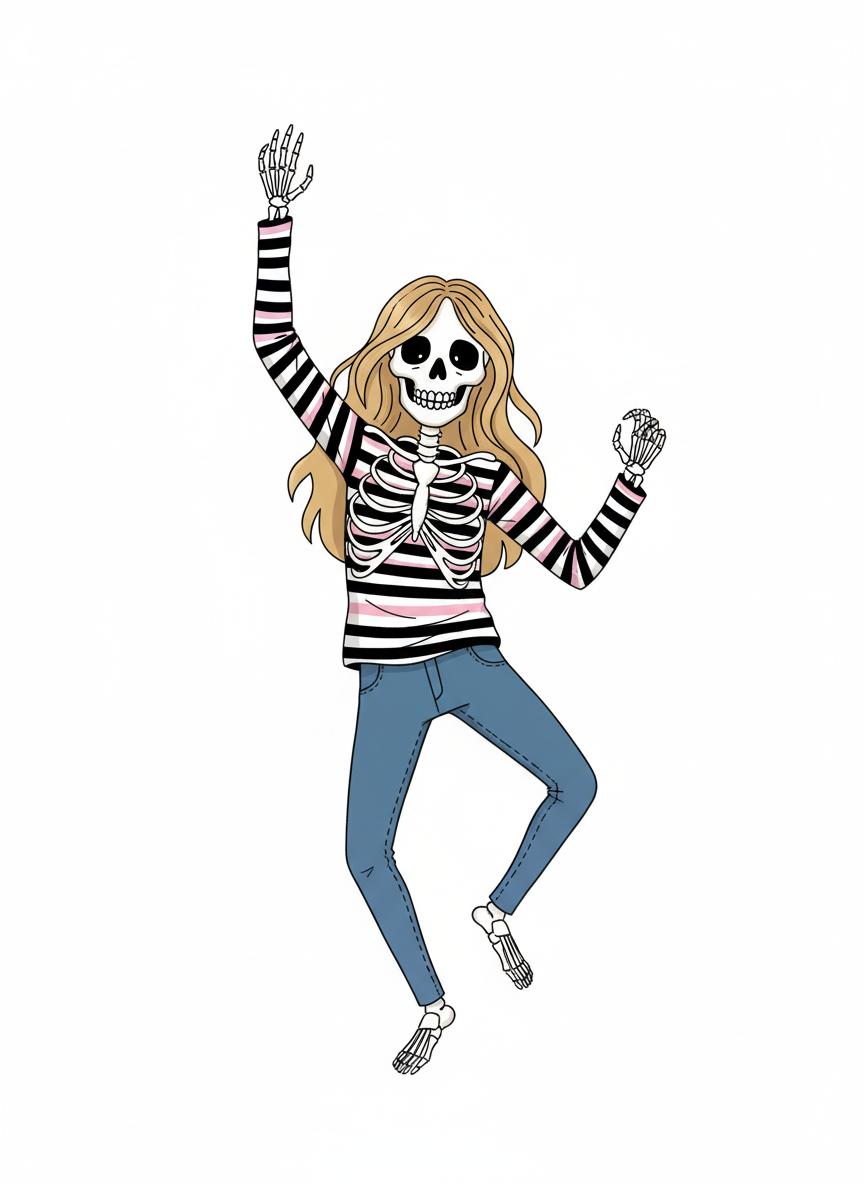 Skeleton Mary - Minimalist