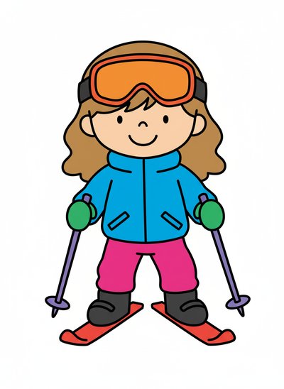 Mary's Snowy Adventures ⛷️ - Preschool Simple