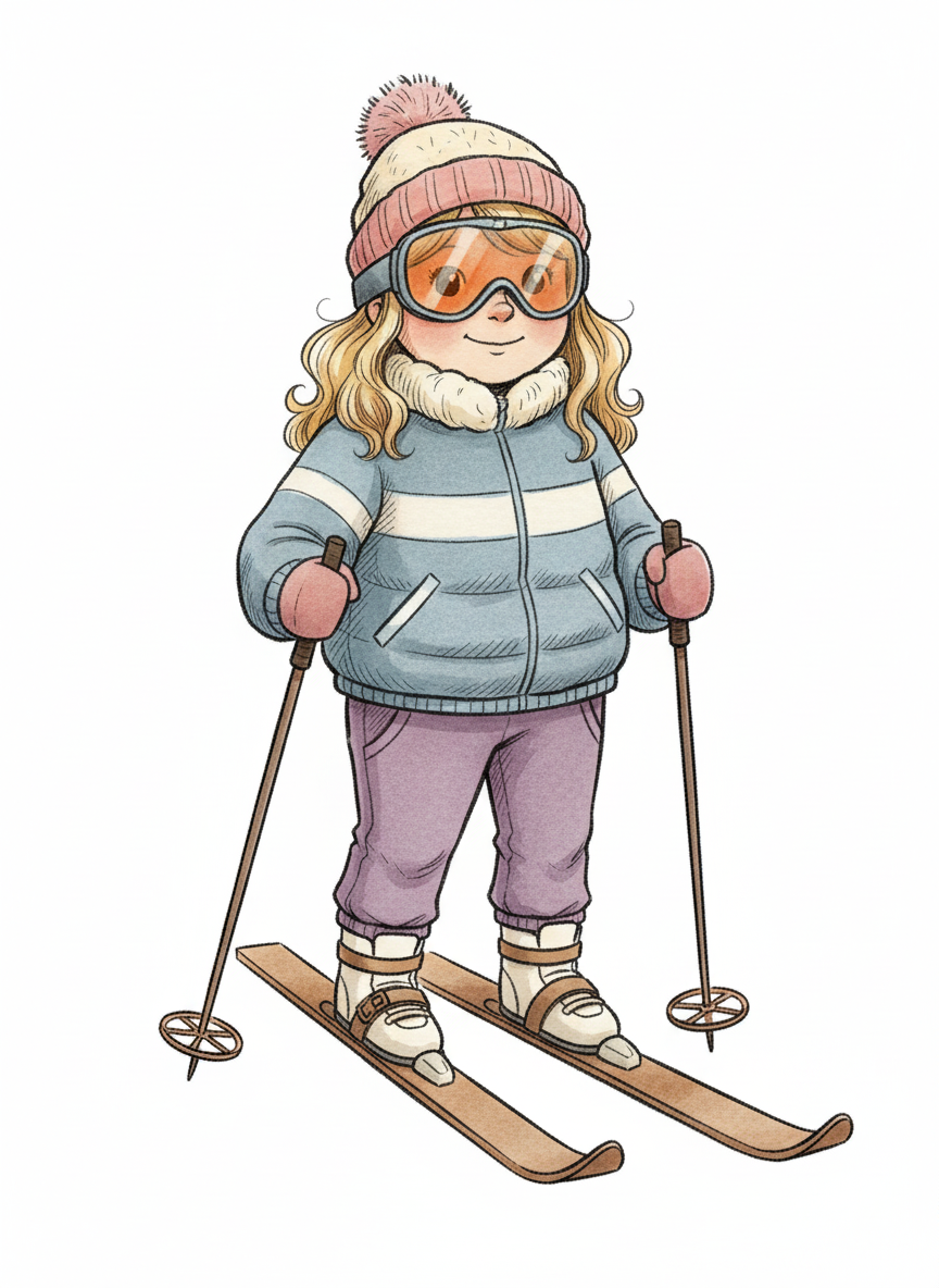 Mary the Snow Swisher - Gentle Pencil